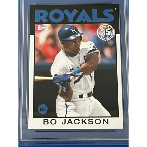 2021 Topps Update 1986 Baseball Bo Jackson #86B-17  KC Royals Graded 9 mint - Picture 2 of 5